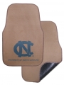 North Carolina Tar Heels 2pc Beige Universal Car Floor Mats
