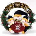 Pittsburgh Steelers 20" Three Snowmen Football Family Wreath