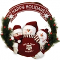 Texas A&M Aggies 20" Three Snowmen Football Family Wreath