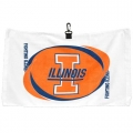 Illinois Fighting Illini NCAA Printed Hemmed Golf Towel