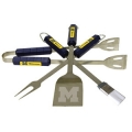 Michigan Wolverines Stainless Steel BBQ Utensil Set
