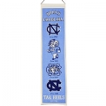North Carolina Tar Heels NCAA Wool 8" x 32" Heritage Banners