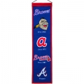 Atlanta Braves MLB Wool 8" x 32" Heritage Banner