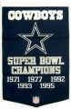 Dallas Cowboys 24" x 36" NFL Wool Dynasty Banner