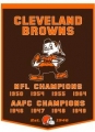 Cleveland Browns 24" x 36" NFL Wool Dynasty Banner