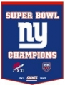 New York Giants 24" x 36" NFL Wool Dynasty Banner