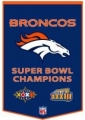 Denver Broncos 24 "x 36" NFL Wool Dynasty Banner