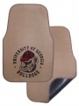 Georgia Bulldogs 2pc Beige Universal Car Floor Mats