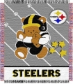 Pittsburgh Steelers 36" x 48" Triple Woven Baby Throw Blanket