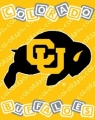 Colorado Buffaloes 36" x 48" Triple Woven Baby Throw Blanket
