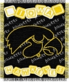 Iowa Hawkeyes Triple 36" x 48" Woven Baby Throw Blanket