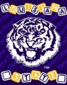 LSU Tigers Triple 36" x 48" Woven Baby Throw Blanket