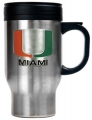 Miami Hurricanes Stainless Steel Travel Mug