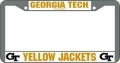 Georgia Tech Yellow Jackets NCAA  Chrome License Plate Frame by Wincraft