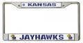 Kansas Jayhawks NCAA  Chrome License Plate Frame by Wincraft