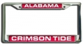 Alabama Crimson Tide Laser Cut Chrome License Plate Frame Laser Cut Chrome License Plate Frame
