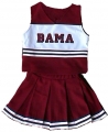 Alabama Crimson Tide "BAMA" NCAA College Youth Cheerleading Outfits-FREE SHIPPING