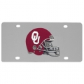 Oklahoma Sooners Football NCAA Stainless Steel License Plate