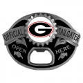 Georgia Bulldogs NCAA Bottle Opener Tailgater Belt Buckle