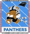 Carolina Panthers Triple 36" x 48" Woven Baby Throw Blanket