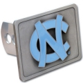 North Carolina Tar Heels NCAA Pewter Trailer Hitch Cover