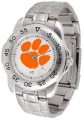 Clemson Tigers Stainless Steel Band Sport Watches