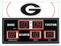 Georgia Bulldogs NCAA LED Game Room Scoreboard