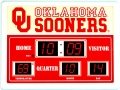 Oklahoma Sooners NCAA LED Game Room Scoreboard