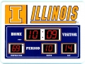 Illinois Fighting Illini NCAA LED Game Room Scoreboard