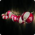 Ohio State Buckeyes String of Paper Party Lanterns