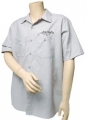 Chrome Shop Mafia Short Sleeve Button Shirt with Front Pocket and CSM Logo