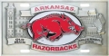 Arkansas Razorbacks NCAA 3D Pewter License Plate