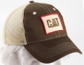 Caterpillar CAT Yellow Mesh Flames Cap