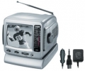 Coby 5" Black/White TV with AM/FM Tuner