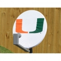 Miami Hurricanes NCAA Satellite Dish Cover by Dish Rags
