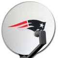 New England Patriots NFL Satellite Dish Cover by Dish Rags