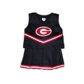 Georgia Bulldogs NCAA College Youth Black Cheerleading Outfits-FREE SHIPPING