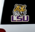 LSU Tigers NCAA Logo Glass Tatz ""Cutz"" Window Graphic/Decals
