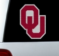 Oklahoma Sooners NCAA Logo Glass Tatz ""Cutz"" Window Graphic/Decals