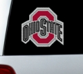 Ohio State Buckeyes NCAA Logo Glass Tatz ""Cutz"" Window Graphic/Decals