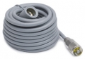 K40 18' Super Mini-8 Grey CB Antenna Cable with Soldered PL-259 Connectors