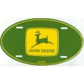 John Deere Premium Oval License Plate