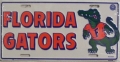 Florida Gators "Gator" Aluminum License Plate