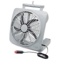 RoadPro 12 Volt or Battery Powered Dual Power Portable High Velocity 10" Fan