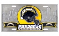 San Diego Chargers NFL 3D Pewter License Plate