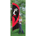 Cincinnati Bearcats NCAA Applique & Embroidered 102" x 30" Tall Team Flag