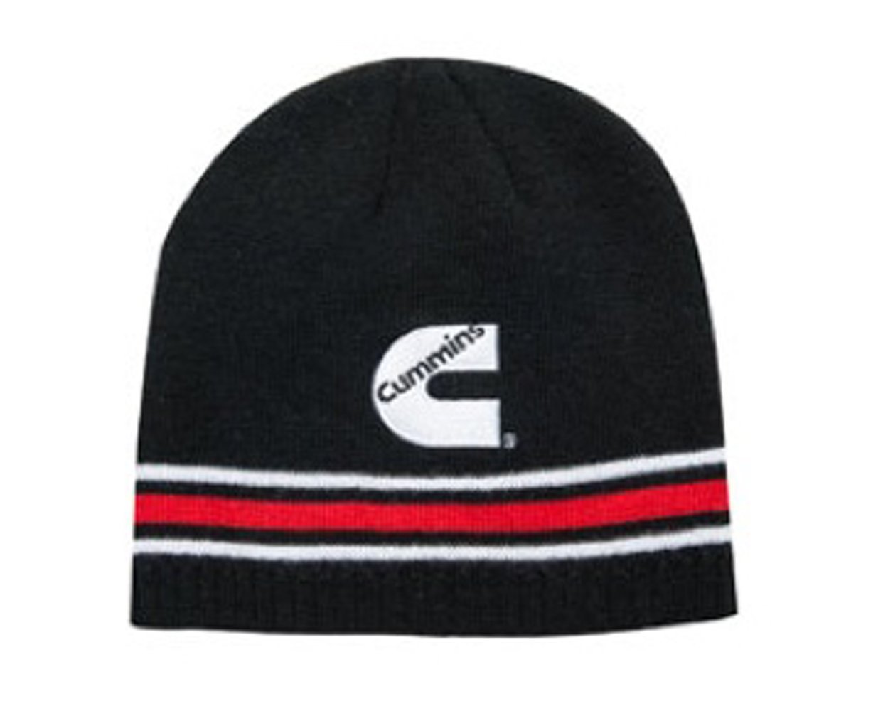 red and white striped winter hat