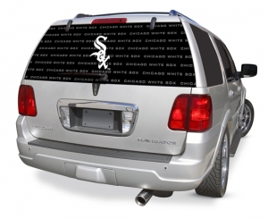 Chicago White Sox MLB Logo ""Rearz"" Back Windshield Covering by Glass Tatz