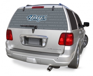 Toronto Blue Jays MLB Logo ""Rearz"" Back Windshield Covering by Glass Tatz
