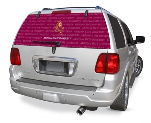 Arizona State Sun Devils NCAA Logo ""Rearz"" Back Windshield Graphic/Decal